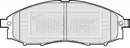 Borg & Beck Front Brake Pad Set -BBP1922