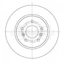 Borg & Beck Brake Disc Pair Part No -BBD5367
