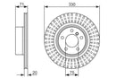 Bosch Brake Disc > Single Bd1559 Part No - 0986479727