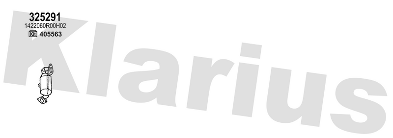 Klarius 325291 - Catalyst Type Approved  - Fits Suzuki SX4 1.4i T (JY)