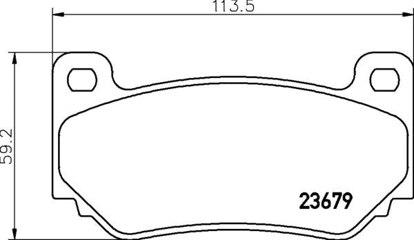 Mintex Brake Pad Set fits -Caterham MG MDB2176 (also fits other vehicles)