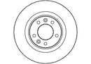 Disctech Brake Disc - Fits Citroën, Fiat - ABD2108 - Rear Axle