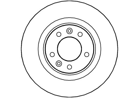 Disctech Brake Disc - Fits Citroën, Fiat - ABD2108 - Rear Axle