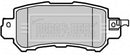 Borg & Beck Rear Brake Pad Set -BBP2365