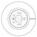Borg & Beck Brake Disc Single Part No -BBD5918S