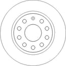Disctech Brake Disc - Fits Audi, Skoda - ABD3345 - Rear Axle