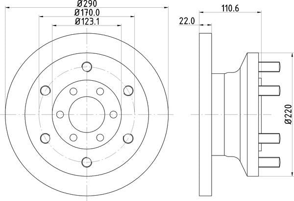 Mintex Brake Discs fits -Iveco V294:6 MDC1896 (also fits other vehicles)