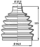 Borg & Beck Cv Joint Boot Kit Part No -BCB6411