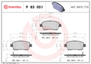 Brembo Brake Pad Set - P83051