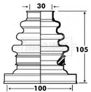 Borg & Beck Cv Joint Boot Kit Part No -BCB2883