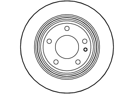 Disctech Brake Disc - Fits Bmw, Peugeot - ABD3496 - Rear Axle