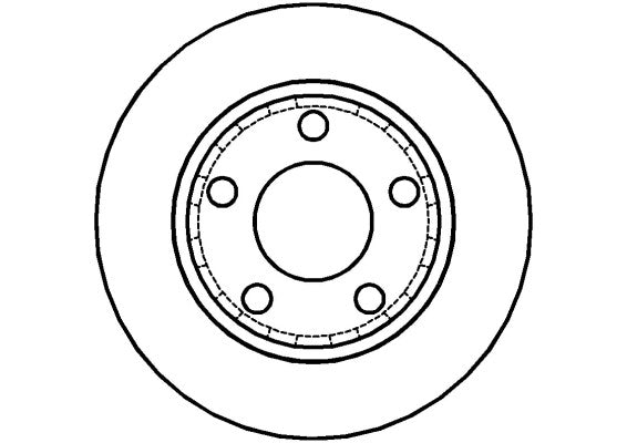 Disctech Brake Disc - Fits Audi, Lancia - ABD2791 - Rear Axle
