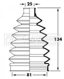 First Line Cv Joint Boot Kit Part No -FCB6028