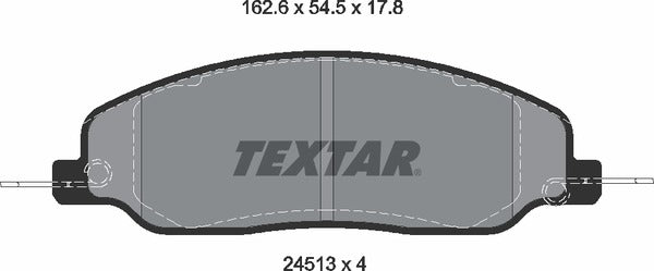 Textar Brake Pad Set - 2451301