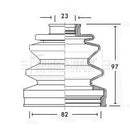 Borg & Beck Cv Joint Boot Kit Part No -BCB2288