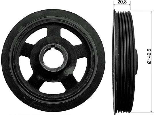 INA Belt Pulley Crankshaft Part No - 544009210