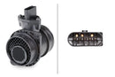 HELLA 8ET 009 149-371 Air Mass Sensor - 5-pin connector - Pipe-neck
