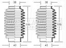 First Line Steering Gaiter Kit Part No -FSG3000
