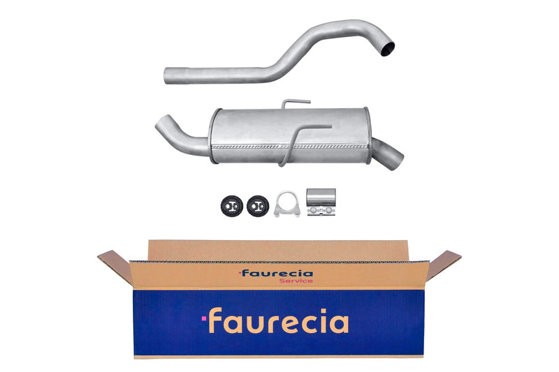FAURECIA 8LD 366 034-711 Rear Muffler - Easy2Fit® Kit - fits RENAULT GRAND SCÉNIC II