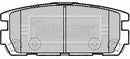 Borg & Beck Rear Brake Pad Set -BBP1893