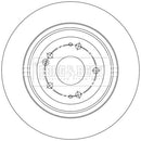 Borg & Beck Brake Disc Pair Part No -BBD5574