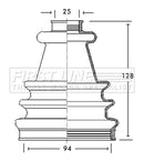 First Line CV Boot Kit  - FCB2170