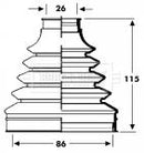 Borg & Beck Cv Joint Boot Kit Part No -BCB2799