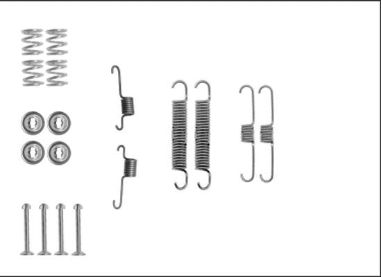 Textar Brake Shoe Fitting Kit - 97040700