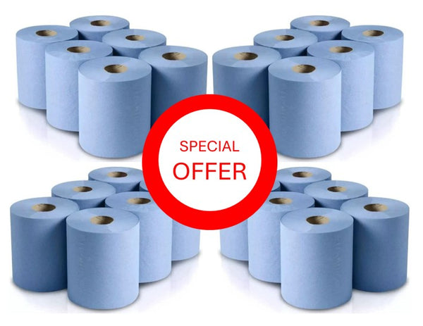 4x 6 Pack Blue Roll (24 Rolls total) Offer