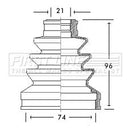 First Line Cv Joint Boot Kit Part No -FCB2755