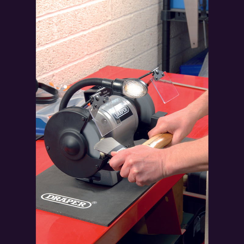 Bench Grinder With Worklight, 150mm, 370W