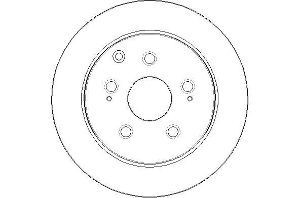 Disctech Brake Disc - Fits Chevrolet, Toyota - ABD2513 - Rear Axle