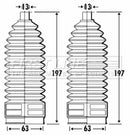 First Line Steering Gaiter Kit Part No -FSG3322