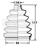 First Line Cv Joint Boot Kit Part No -FCB2389