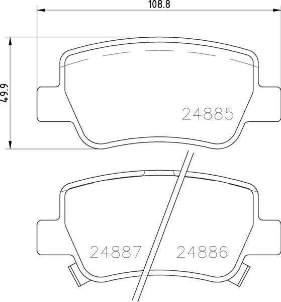 Toyota Brake Pad Set - Padtech PAD3036