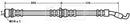Borg & Beck Brake Hose Part No -BBH7198