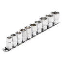 Draper 10pc 3/8" Socket Set Rail - 16400