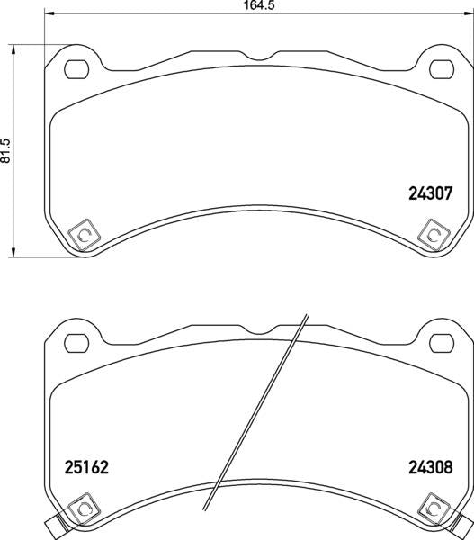 Mintex Brake Pad Set fits -Lexus MDB3116 (also fits other vehicles)