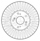 Key Parts Brake Disc Pair Part No -KBD4593
