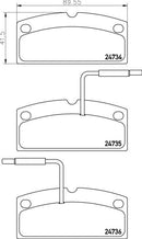 Mintex Brake Pad Set fits -Aixam MDB2994 (also fits other vehicles)