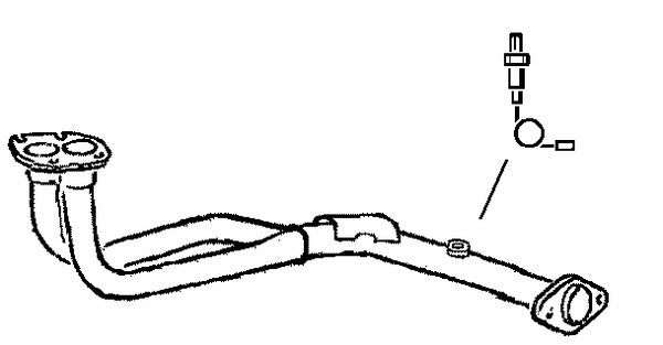 Klarius 301205 - Front Pipe For Cat  - Fits Opel Vectra 1.8i