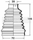 First Line Cv Joint Boot Kit Part No -FCB6072