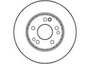 Disctech Brake Disc - Fits Mercedes-benz - ABD2676 - Front Axle