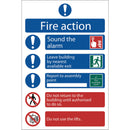Draper Fire Action Procedure Sign V2 - 72156
