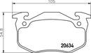 Mintex Brake Pad Set fits -Renault MDB1676 (also fits other vehicles)