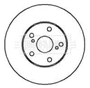 Borg & Beck Brake Disc Pair Part No -BBD4345