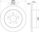 Mintex Brake Discs fits -Jeep V316:5 MDC2391 (also fits other vehicles)