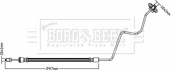 Borg & Beck Brake Hose Part No -BBH8320