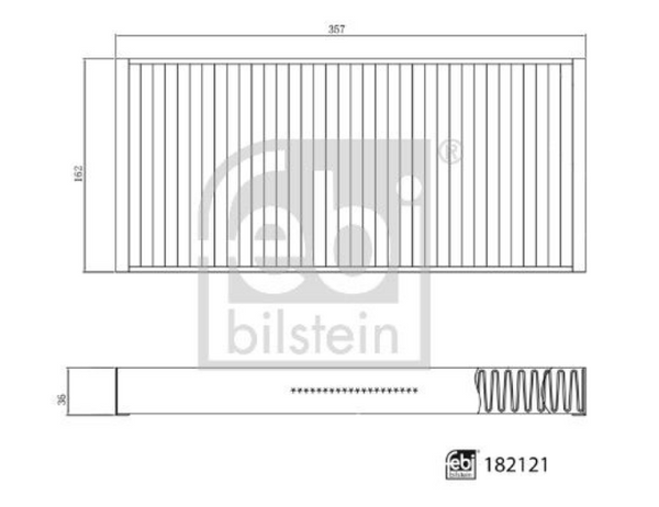 Febi Cabin Filter - 182121 fits MAN