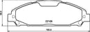 Mintex Brake Pad Set fits -Ford Usa MDB4000 (also fits other vehicles)